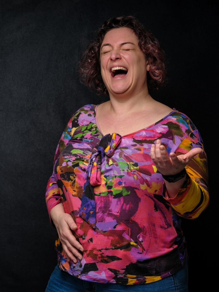 Rebecca confidently owning her voice