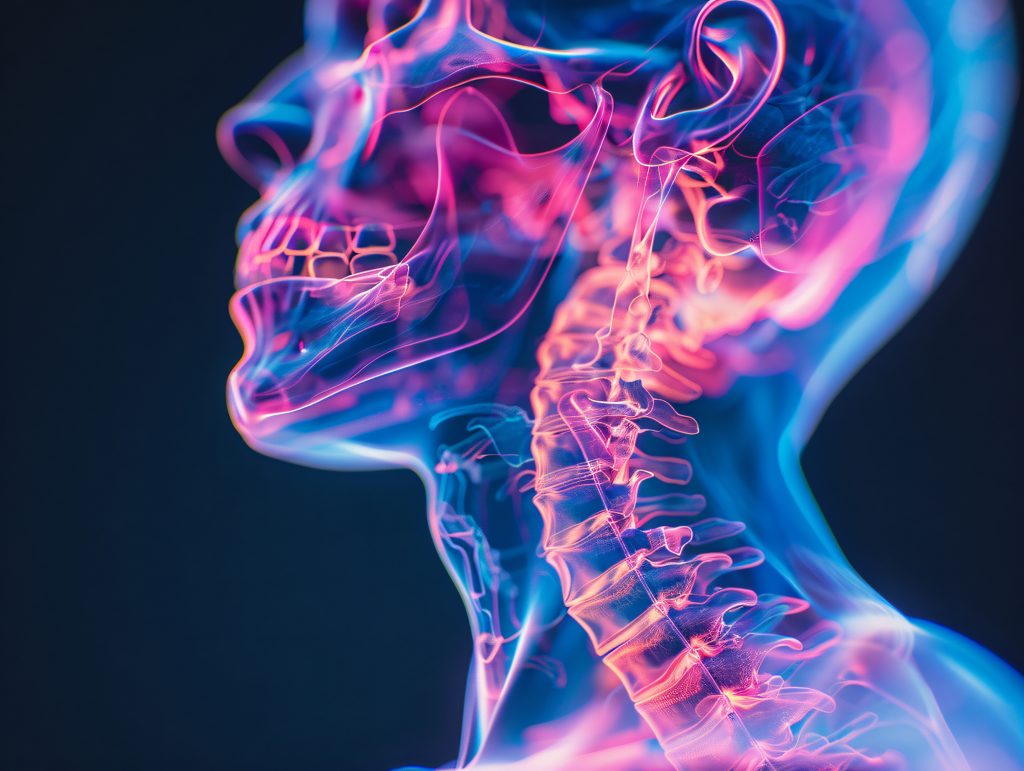 x-ray of a throat- AI