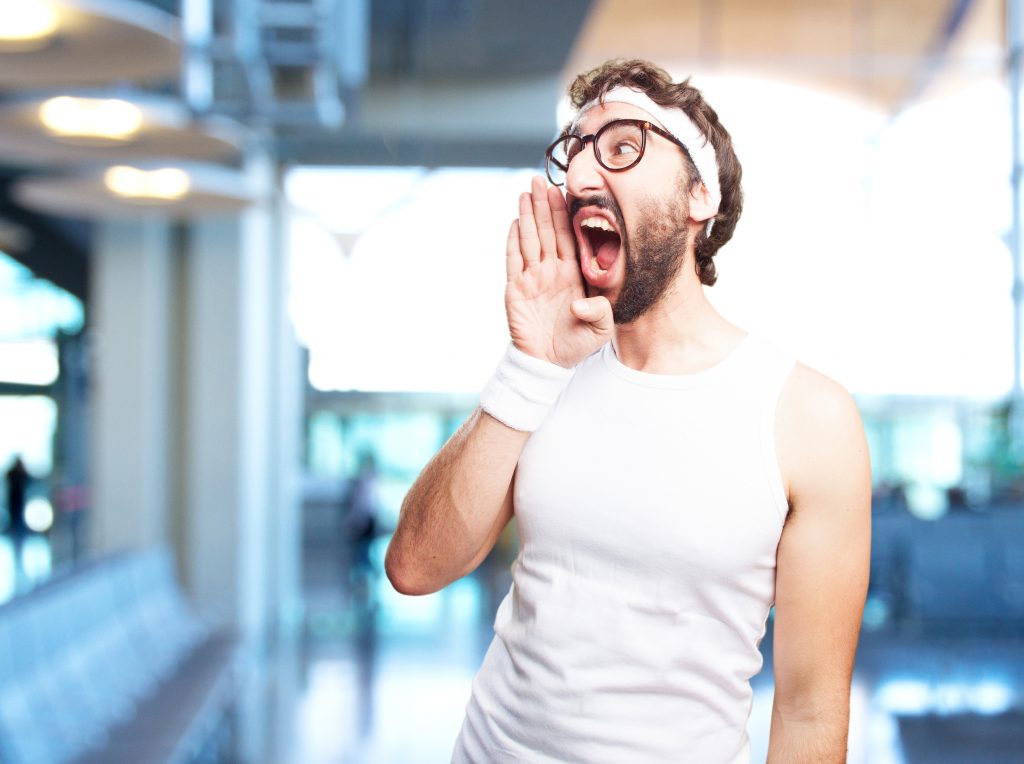 crazy sports man-angry expression